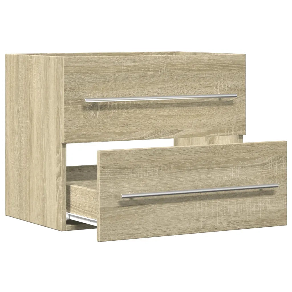Mobile Lavabo Rovere Sonoma 60x38,5x48 cm in Legno Multistrato 856223