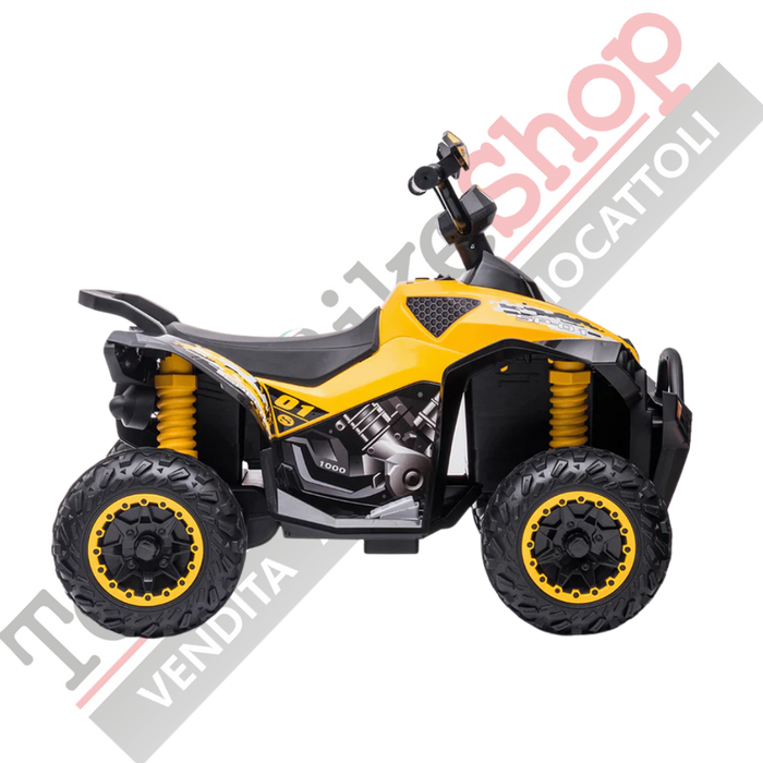 Quad Elettrico per Bambini Quad Medio Sport 12V-Giallo