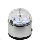 Trade Shop - Proiettore Lampada Led Rgb Rotante Da Tavola Luci Strobo Per Disco E Party Usb -