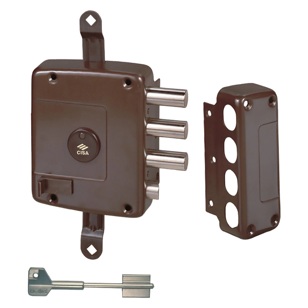 SERRATURA DA APPLICARE TRIPLICE PER LEGNO ART. 571 E 60 Dx  - CISA