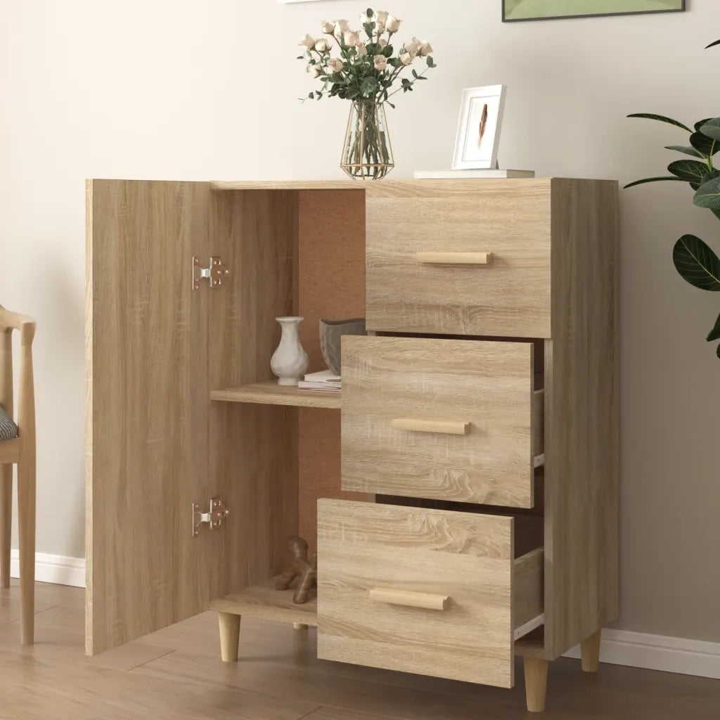 Credenza-Buffet-Armadio da cucina Rovere Sonoma 69,5x34x90 cm in Legno Multistrato 545935