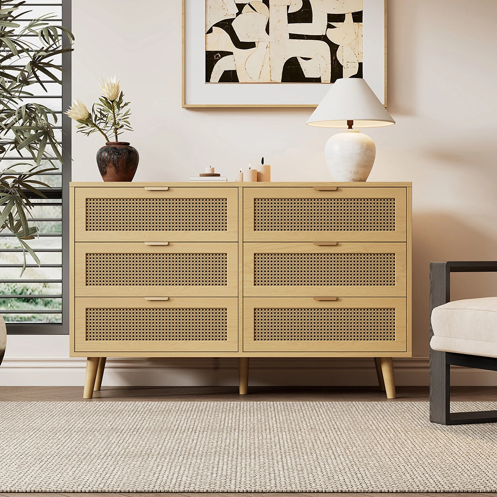 Com?? - Xylo - 120x40x76.5cm legno maniglie metallo