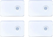 Set di 4 lampade a LED a batterie con sensor di movimento, luci notturne intelligenti a LED con sensor di movimento, lampada da parete RGBW per armadi, scale, ingressi, bagni e altre aree.