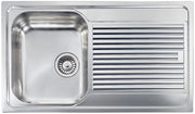 Lavello ZENITH 210 86x50 1 vasca sinistra+ gocciolatoio ACCIAIO INOX 011223.S1.01.2018