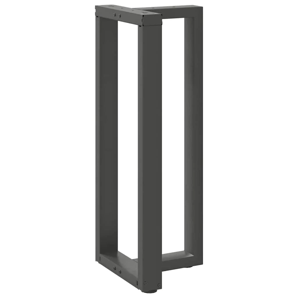 Set di 2 gambe regolabili per tavolo da bar a forma di T 50 x 35 x 100 cm in acciaio antracite 02_0057352