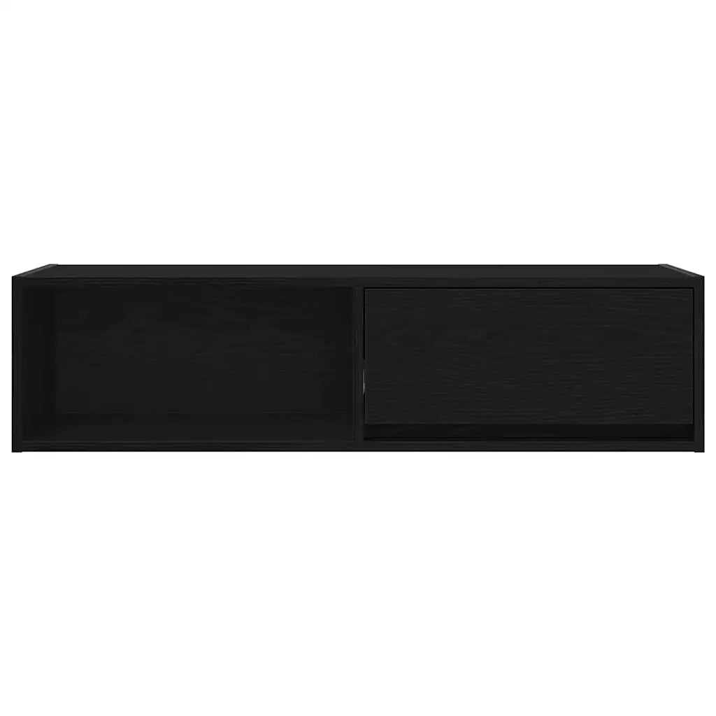 Mobili TV 2 pz Rovere Nero 100x31x25,5 cm in Legno Multistrato