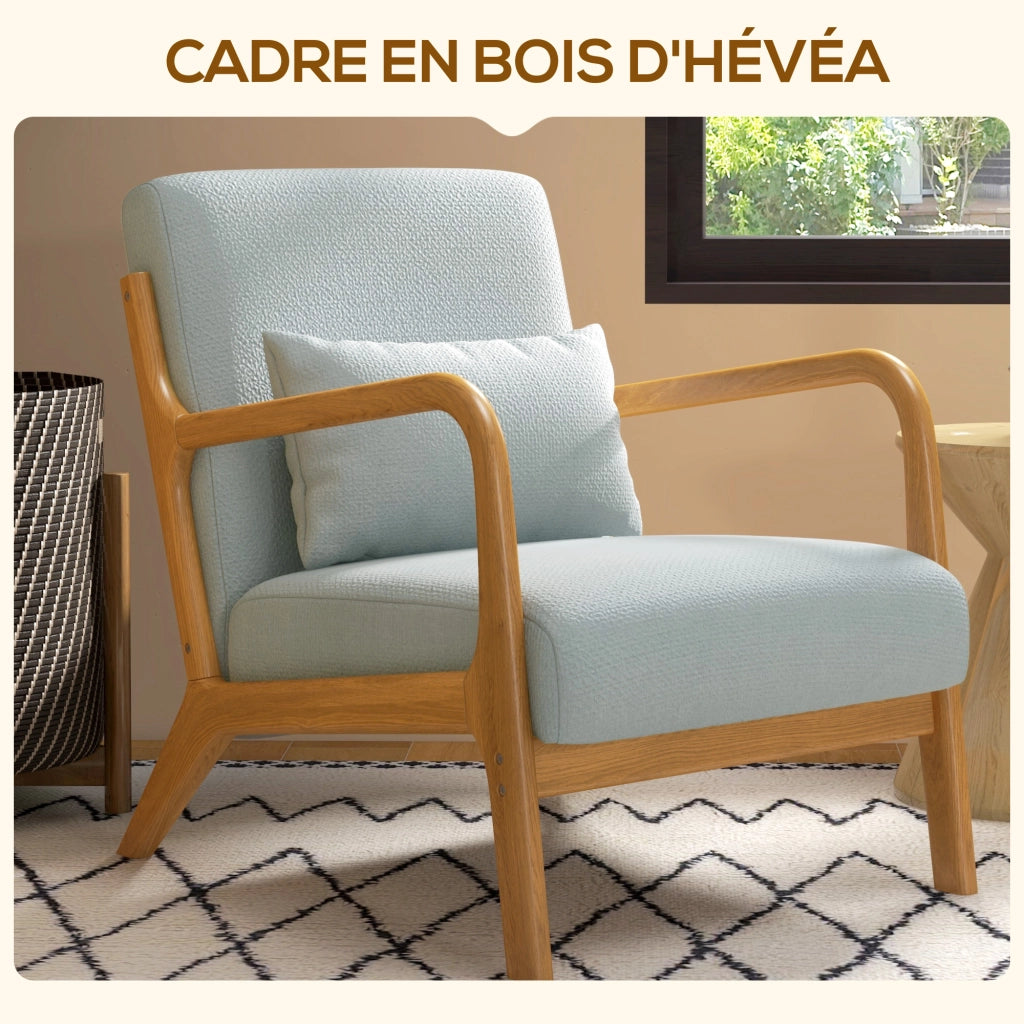Poltrona a dondolo in legno massello ¨C zephmum ¨C grigio chiaro