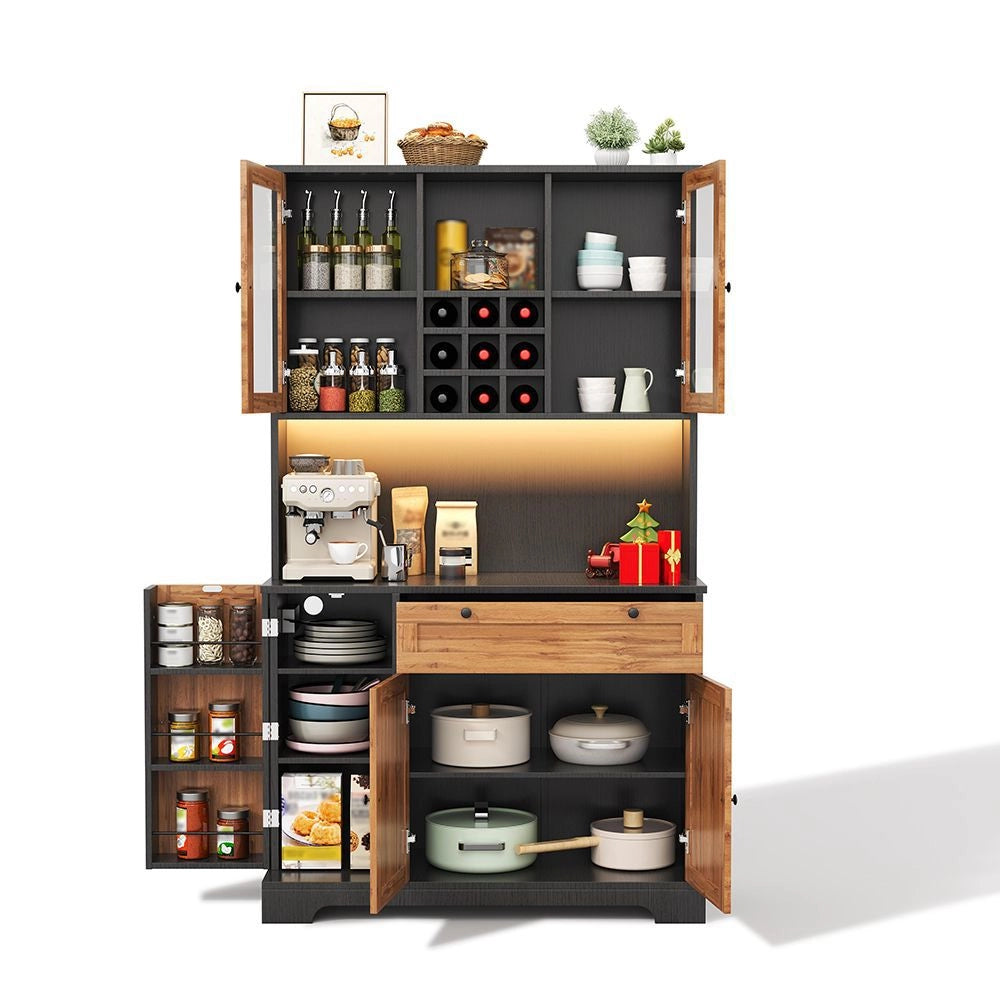 Armadio da cucina alto - Xylo - 180¡Á105¡Á40cm - Illuminazione LED colori variabili
