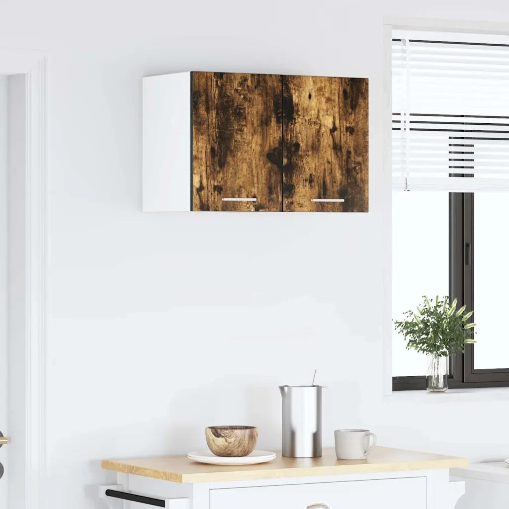 Armadio pensile Rovere Affumicato e Bianco 30 x 31 x 40 cm 884122