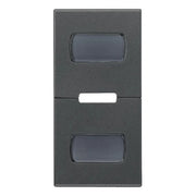 TASTO 1M CON 2 TARGHETTE GRIGIO