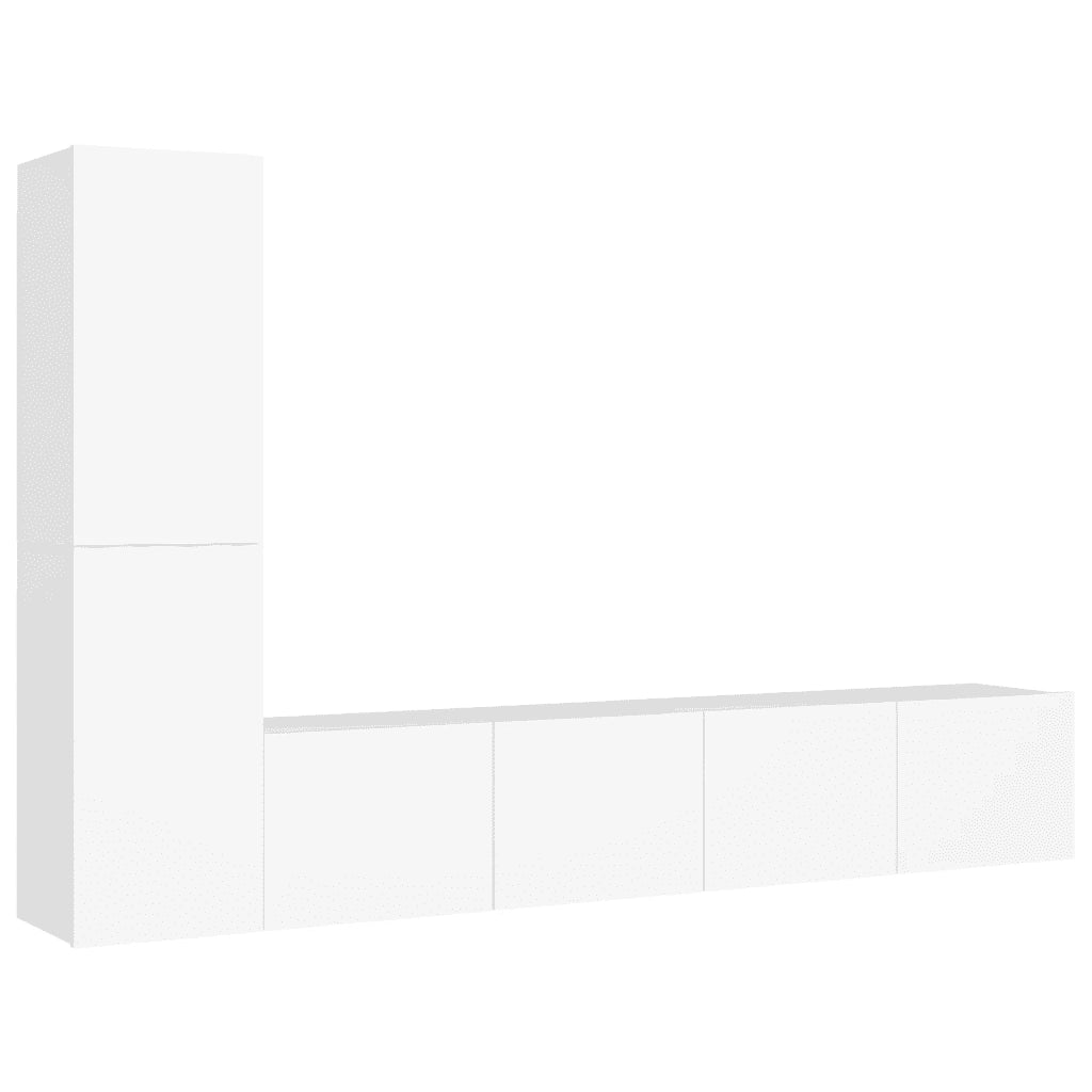 Set Mobile TV 4 pz Bianco in Truciolato cod mxl 33887