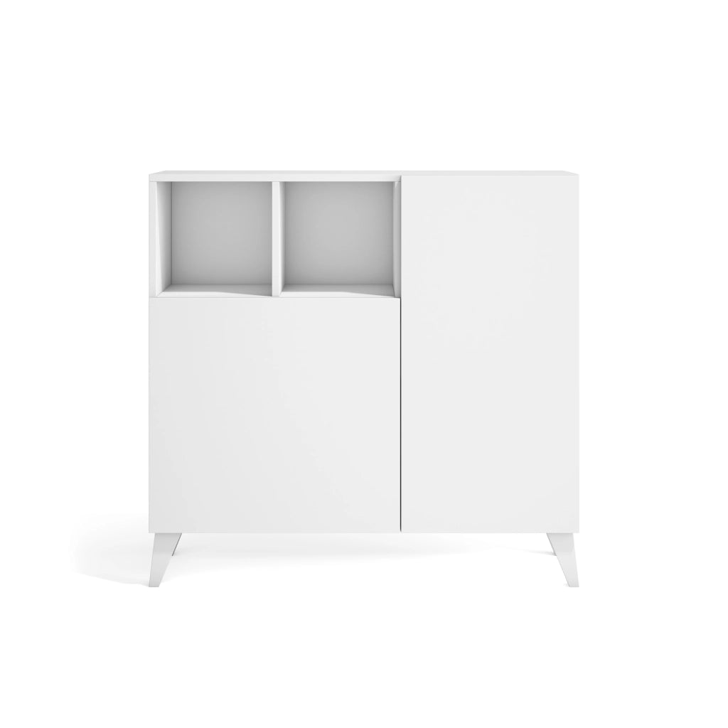 Scarpiera Herdasa effetto bianco venature 87x90x27