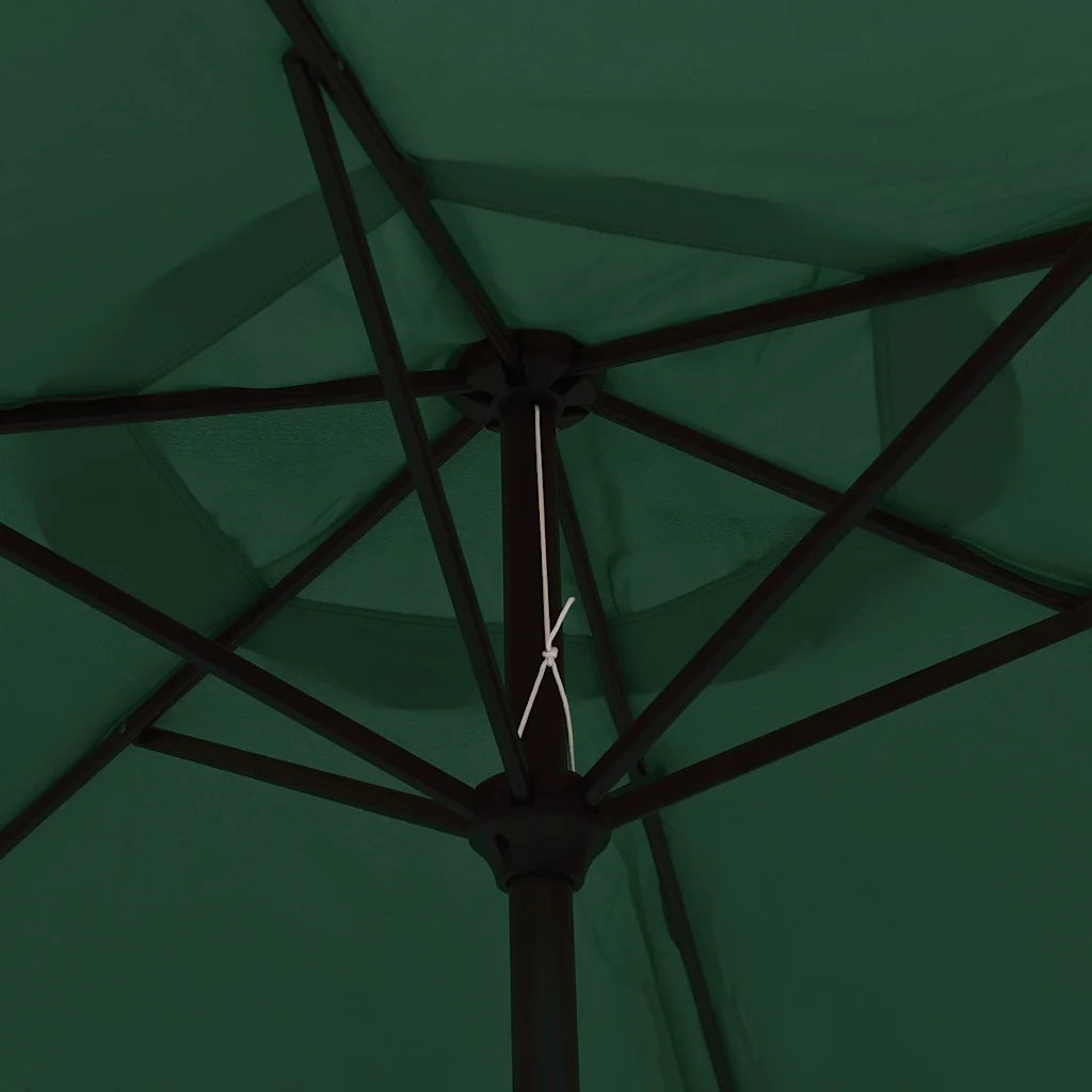 Parasole verde 3 m palo in acciaio cod mxl 13759