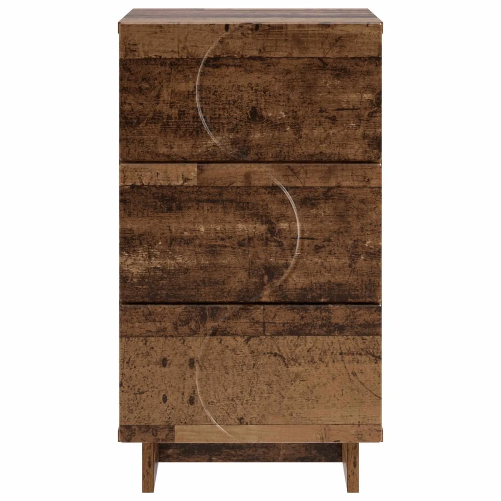 Armadio da Notte Legno antico 33,5 x 34,5 x 60 cm 8011437