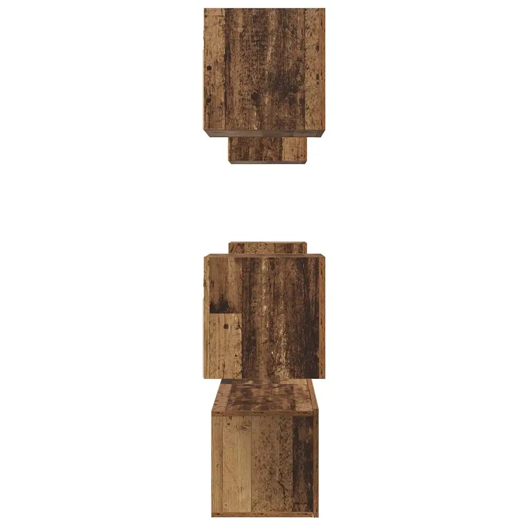 vidaXL Set mobile TV 6 pcs Legno vecchio Media 120 x 30 x 30 cm