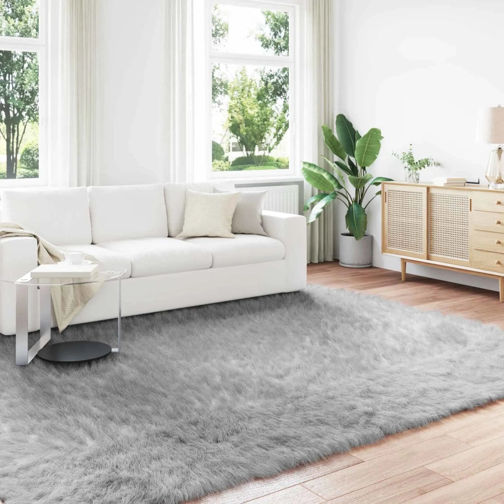 Tappeto in finta TAFALLA | Tappeto del soggiorno Grigio 240 x 340 cm Poliestere