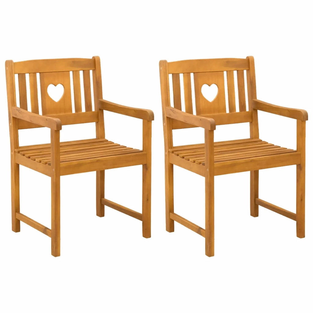 Panchina da esterno 2 pcs Naturale 56 x 55,5 x 90 cm 42028088