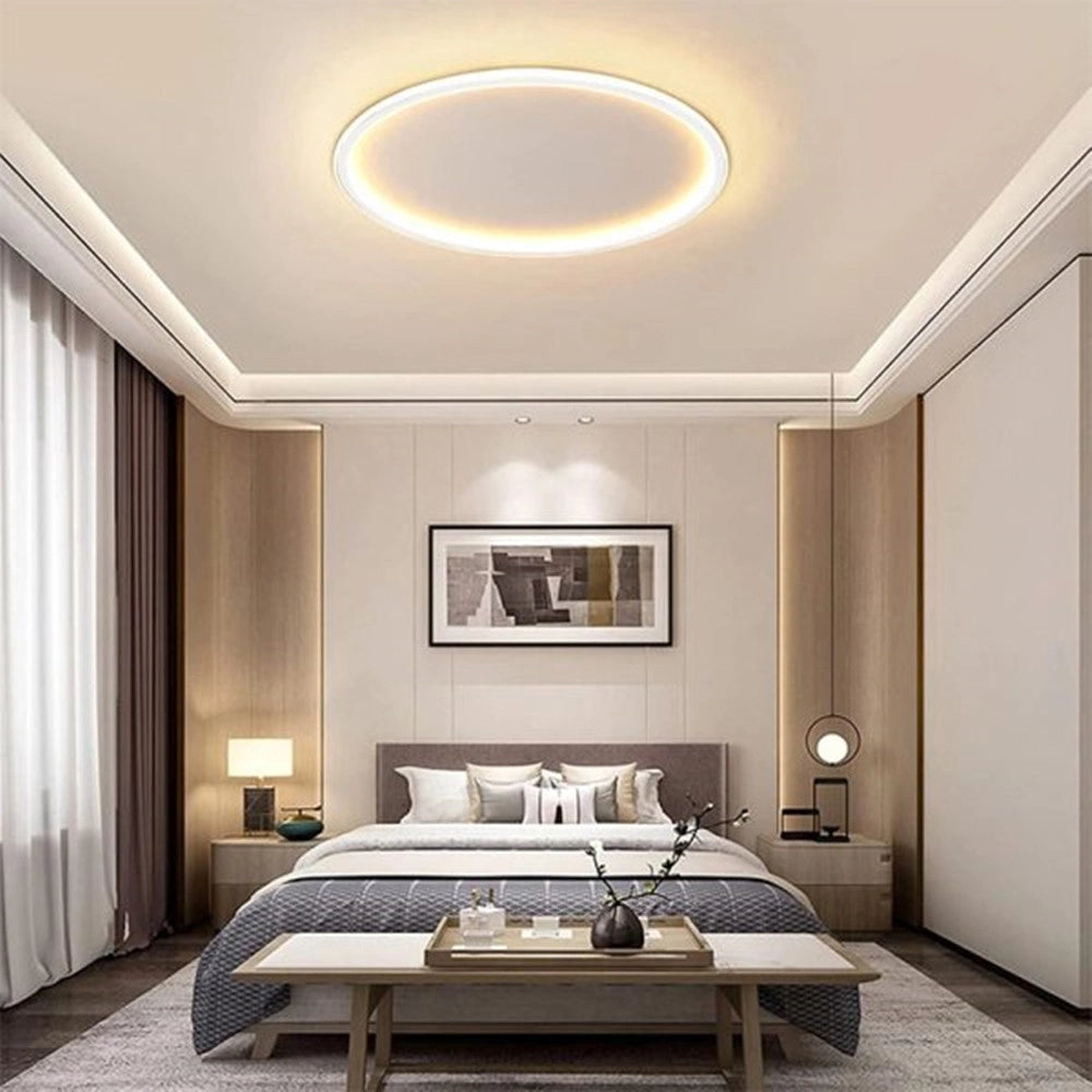 Trade Shop - Plafoniera Led Da Soffitto Circolare 43w 3440lm Cct Switch Ip20 Luce Selezionabile C13-3c -