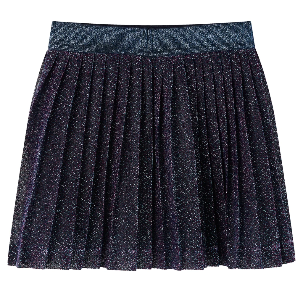 Gonna da Bambina con Brillantini Blu Marino 128 CFW7238871