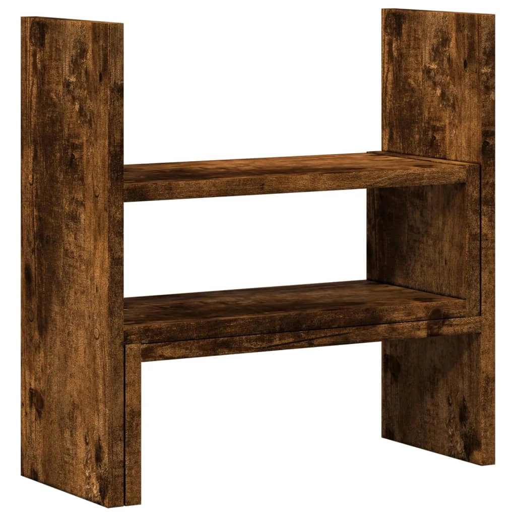 Organizzatore regolabile per armadietto da ufficio in legno composito marrone 02_0043578