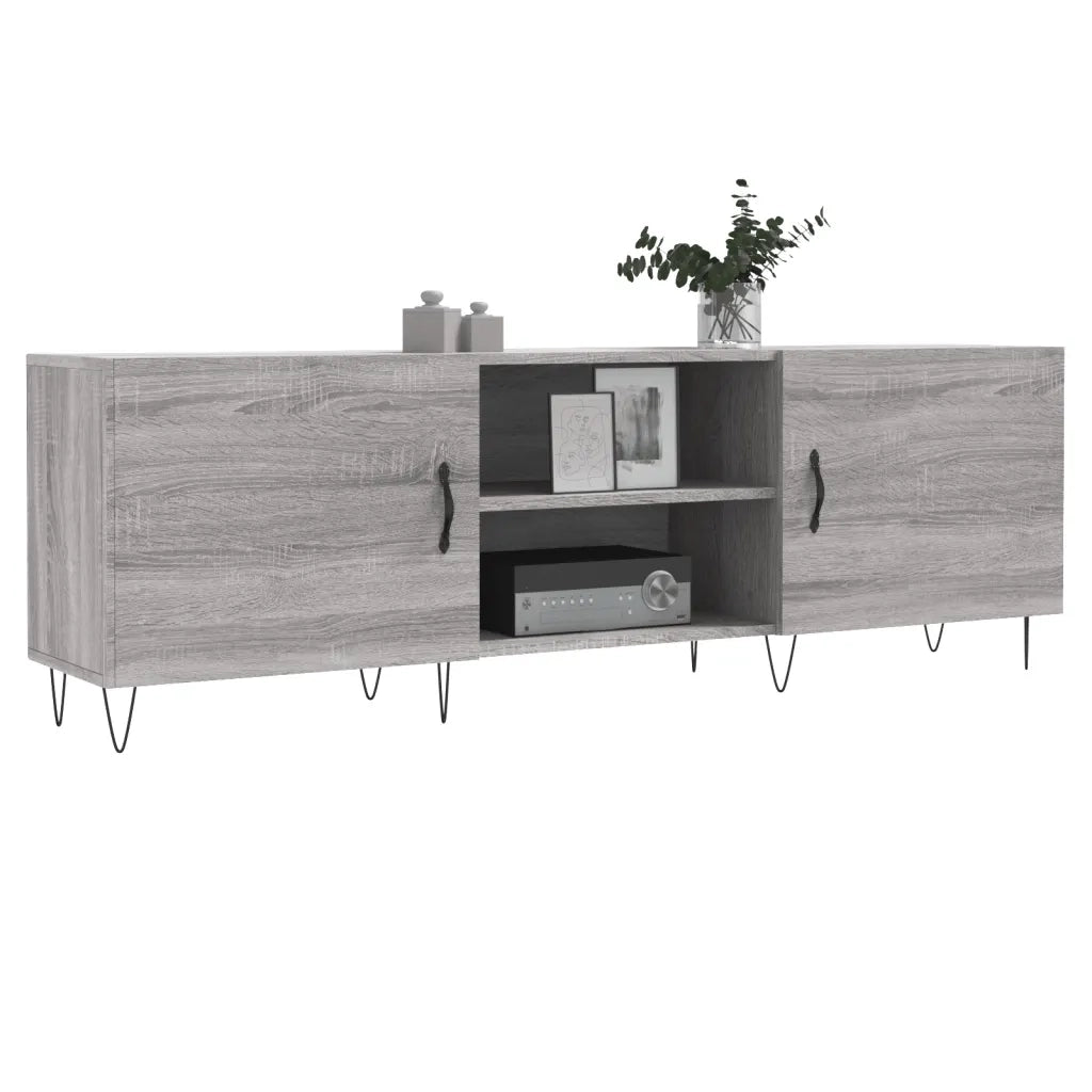 Mobile Porta TV Grigio Sonoma 150x30x50 cm in Legno Multistrato 829098