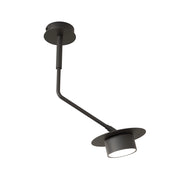Plafoniera nera MIZU braccio geometrico 1xGX53 12W Emibig