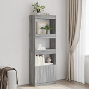 Credenza Grigio Sonoma 63x33x180 cm in Truciolato 3309605