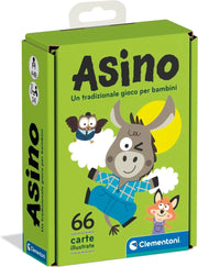 Asino, Tradizionale Gioco Di Carte, 2-6 Giocatori, 66 Carte Illustrate, Clementoni, Eta 4-99 anni