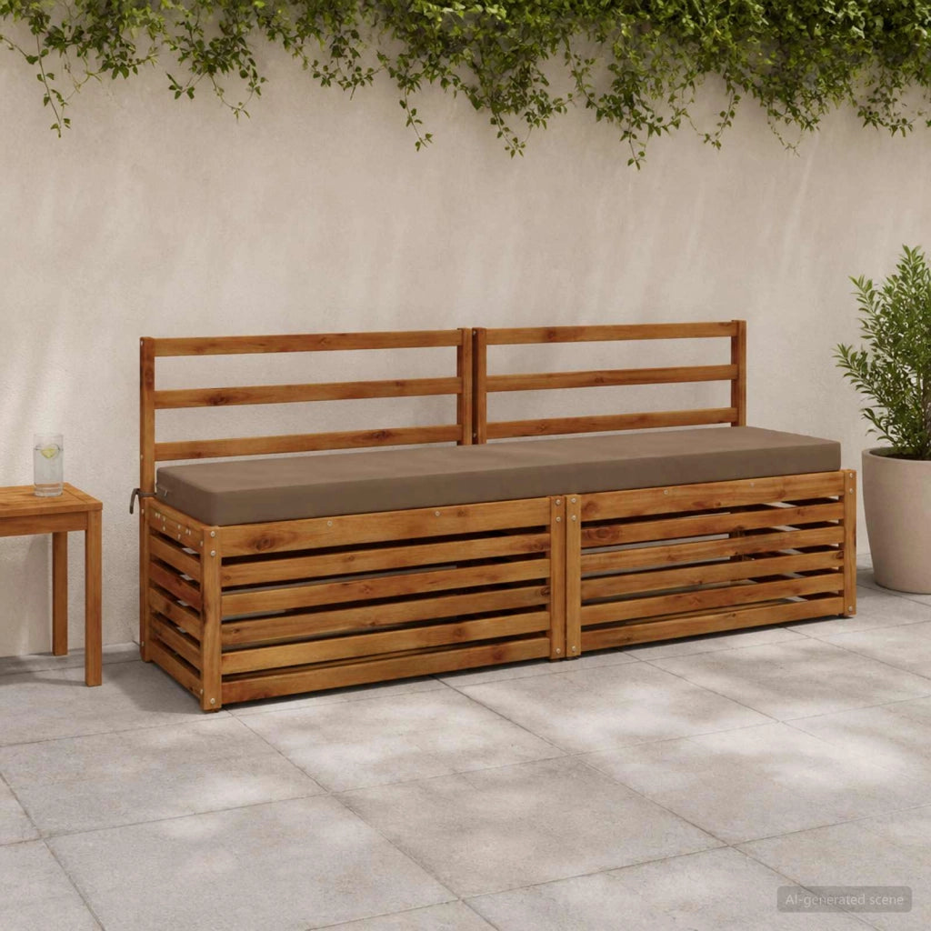 Cuscini per Panchina a 2 Pezzi SOEST 2 pz 100% Poliestere 950013