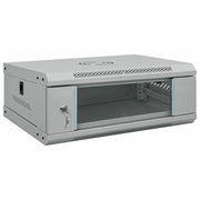 vidaXL Armadietto di rete Grigio 53 x 35 x 21 cm Acciaio