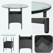Tabletop Made Of Tempered Glass, Round, 500 Mm