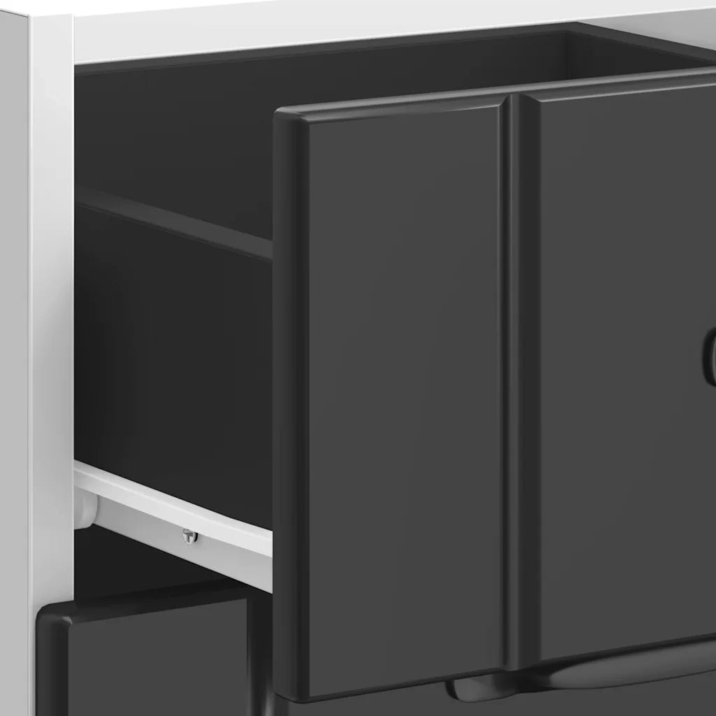 vidaXL Base da Cucina Lucca Nero in Legno Multistrato