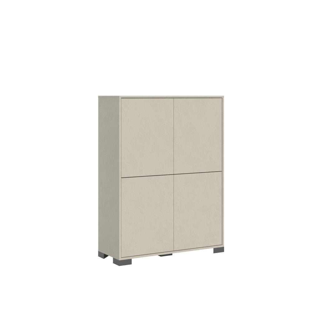 Credenza Alta 4 Ante 90x35x120 cm Lumina Cashmere