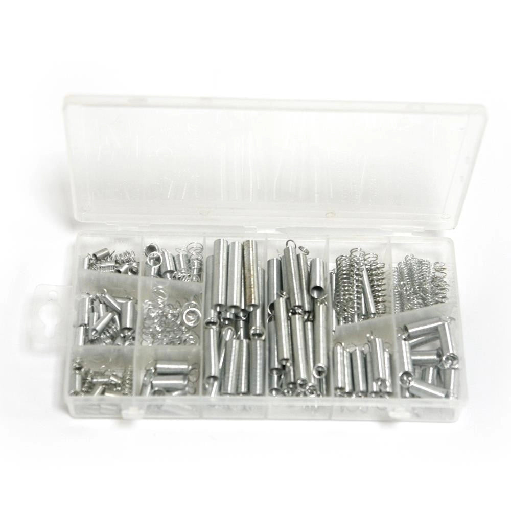 Trade Shop - Kit Assortimento Set Molle A Compressione A Trazione Box 200 Pezzi Varie Misure -
