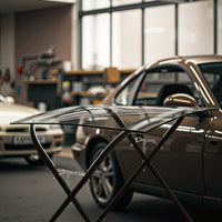 Cavalletto pieghevole per verniciatura fino a 220 kg, robusto cavalletto in acciaio, regolabile in altezza, supporto di montaggio per verniciatura auto