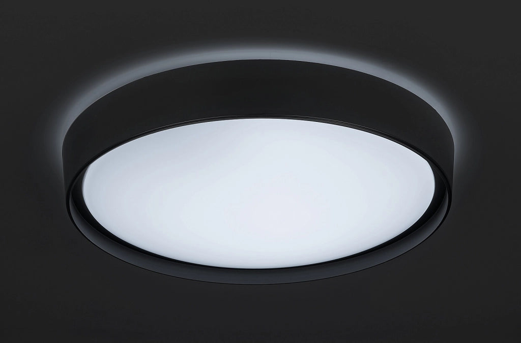 Plafoniera LED RGB con telecomando 50cm 40W nera Rabalux