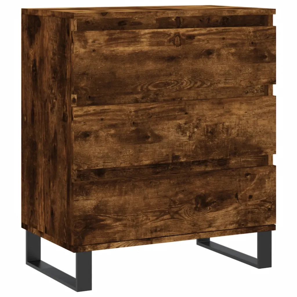 Credenza Rovere Fumo 60x35x70 cm in Legno Multistrato 827193