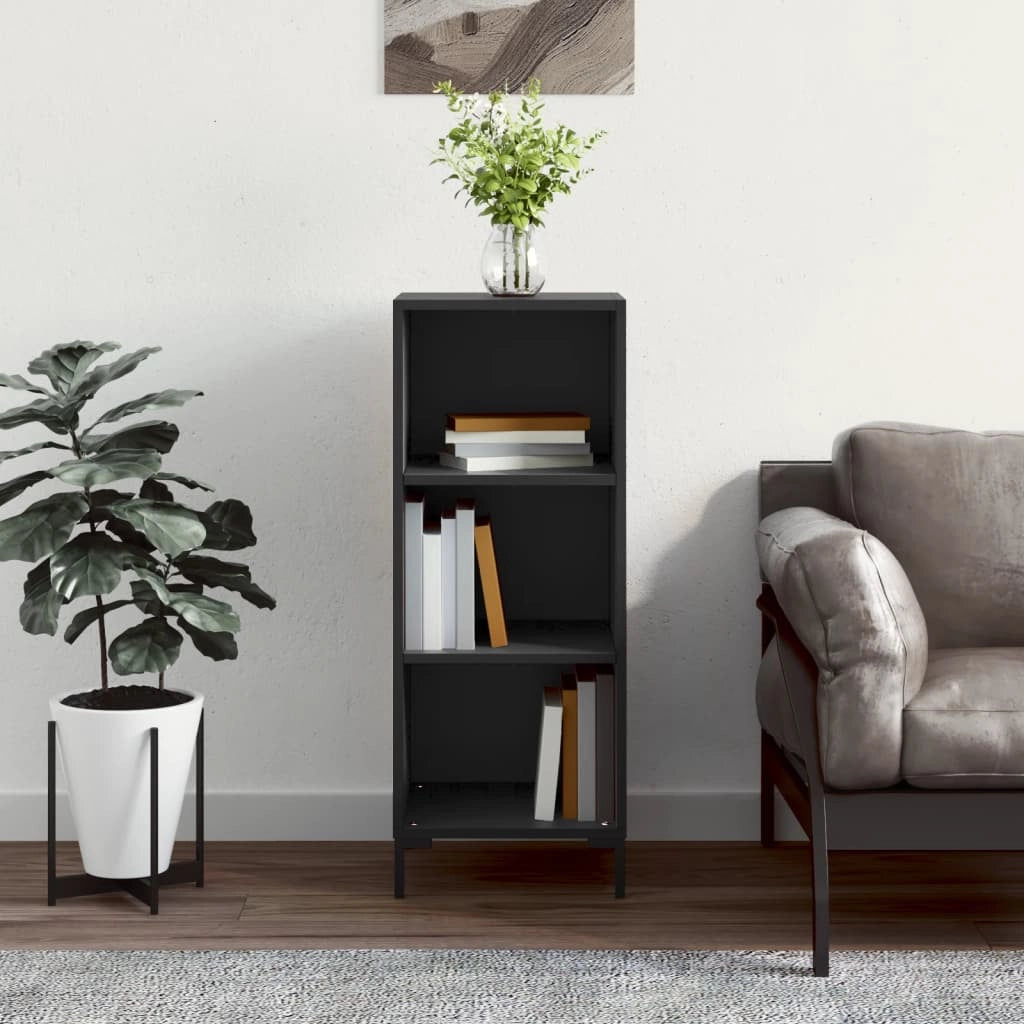 Credenza Nera 34,5x32,5x90 cm in Legno Multistratocod mxl 79102