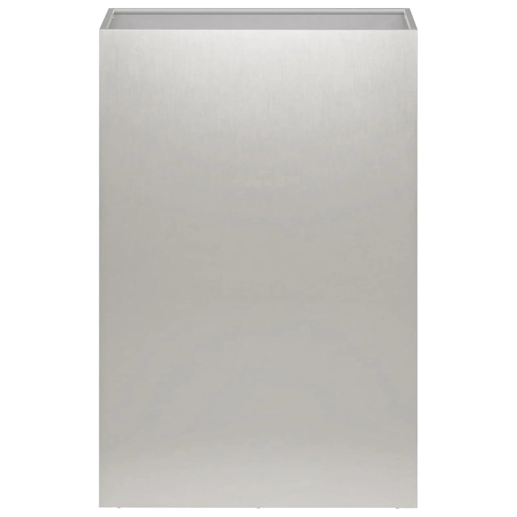 Vaso da giardino Argento 50 x 30 x 75 cm Acciaio Inox 8005548