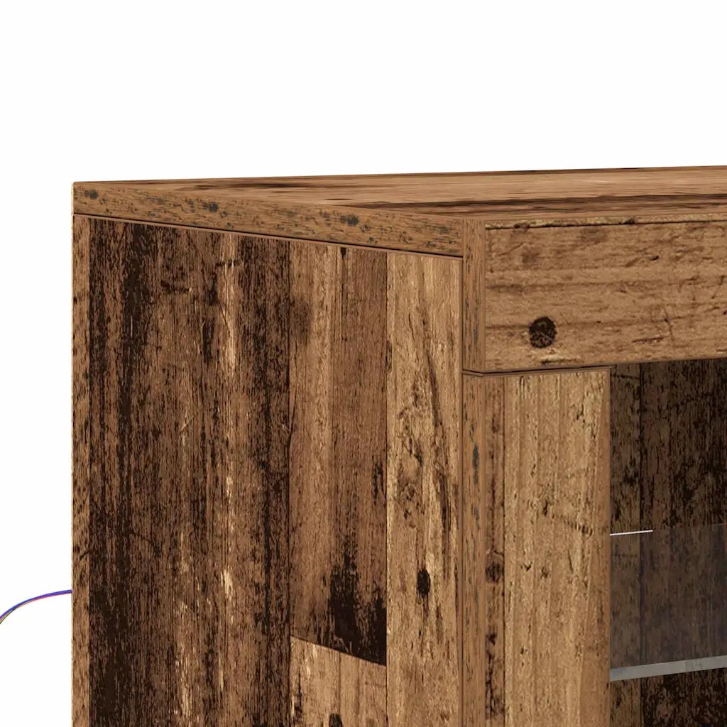 Madia LED Legno vecchio 60,5 x 37 x 100 cm Legno multistrato 863015