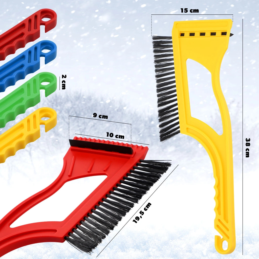 Spazzola raschietto per ghiaccio KADAX, spazzola da neve per la rimozione di neve e ghiaccio 2 in 1