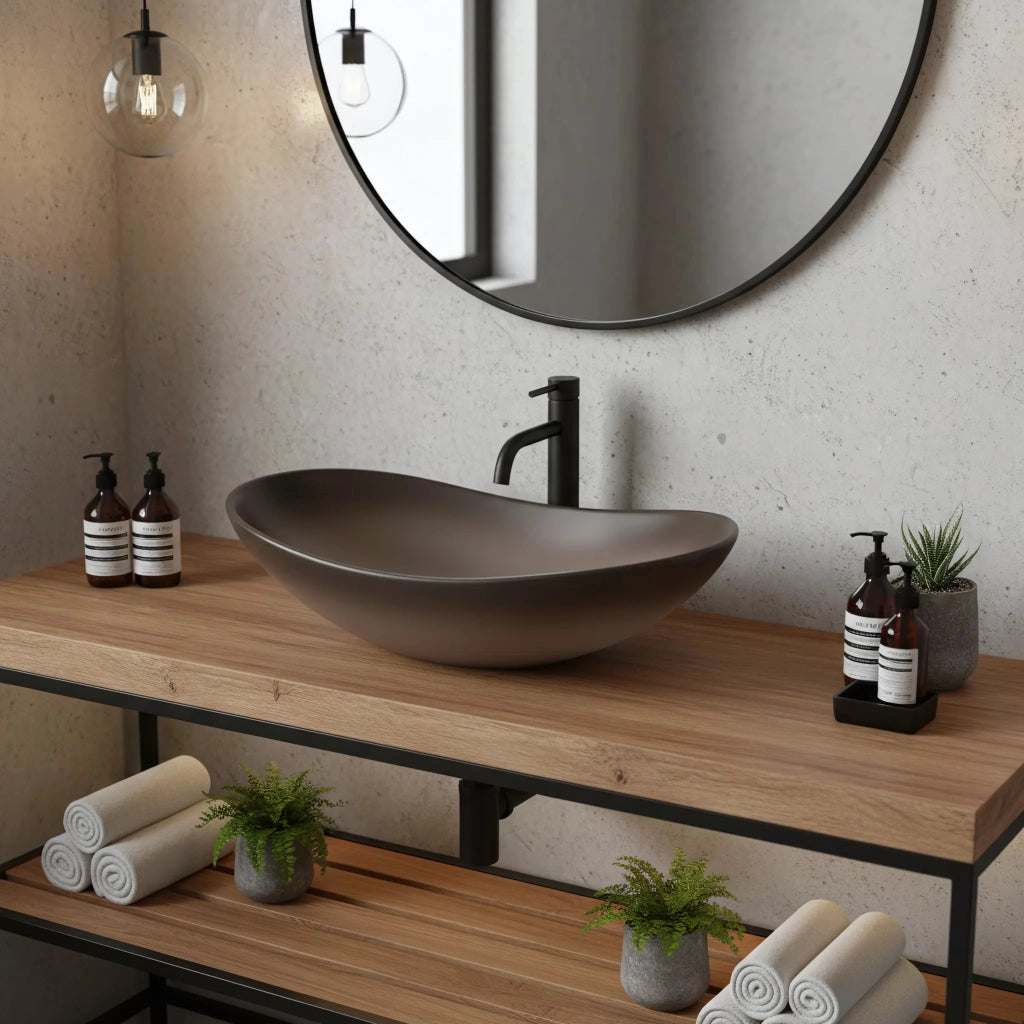 Lavabo Da Appoggio Rea Royal Ombre