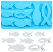 Decorazioni per dolci in forma di pesce - Silicio - Forme per biscotti - Decorazioni per feste - Facile da utilizzare - Spiedini per biscotti