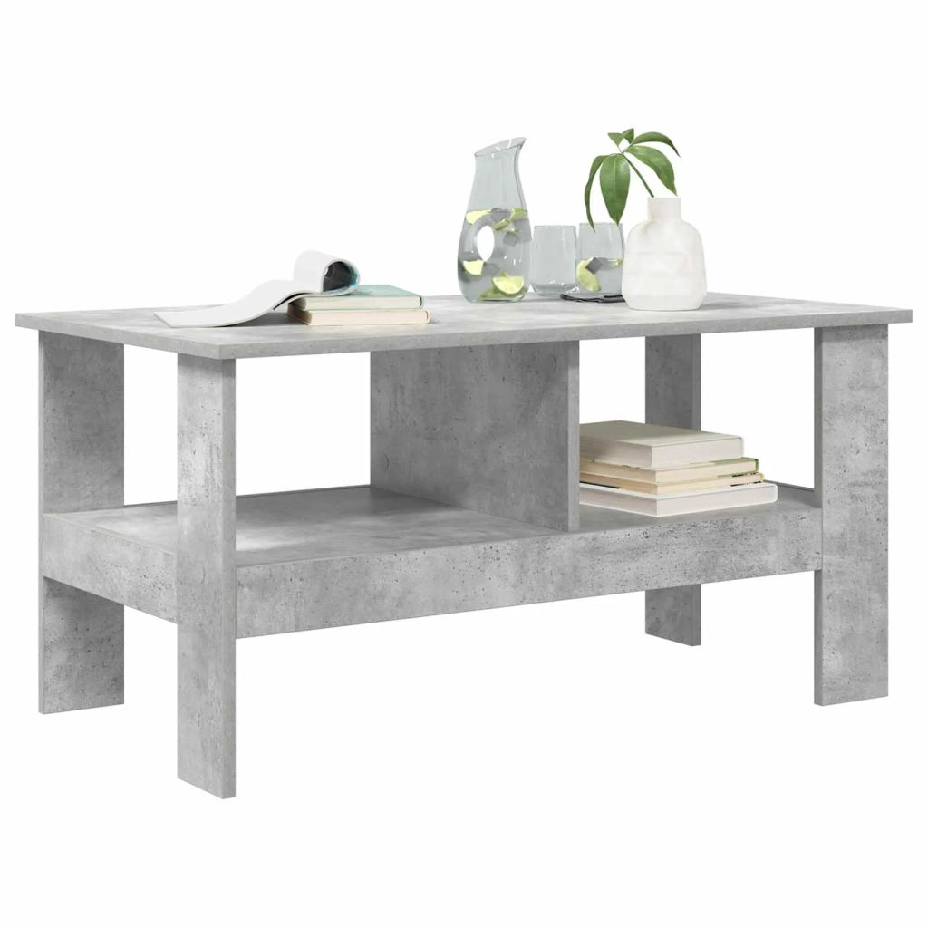 Tavolino da salotto Grigio cemento 90 x 50 x 45 cm 8000255