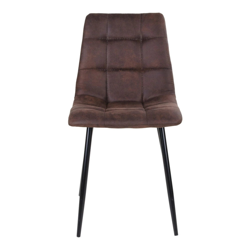 Set di 2 Sedie Middelfart 1, Marrone, Microfibra, 55x44x86 cm