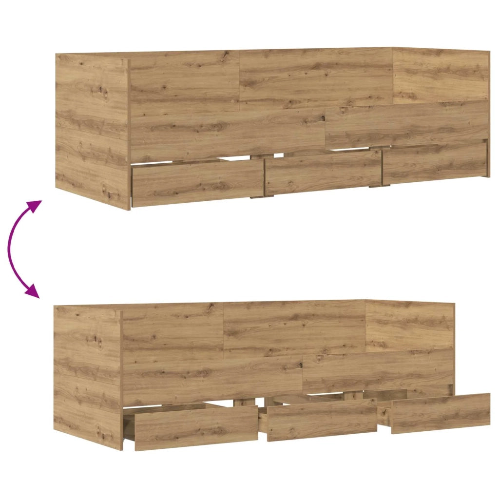 Telaio del letto con storage Rovere Artigianale 80 x 200 cm 3429636