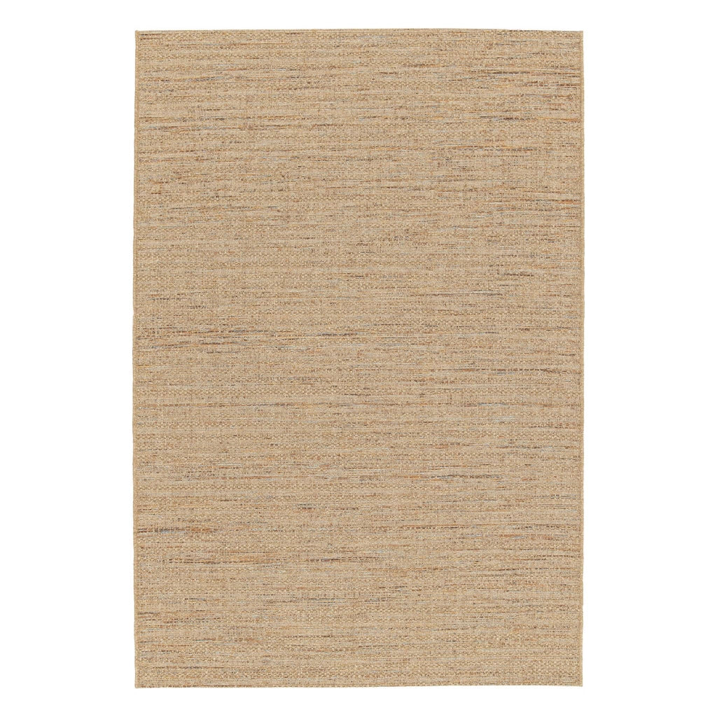 Moquette interna/esterna ad effetto juta chiaro con accenti colorati