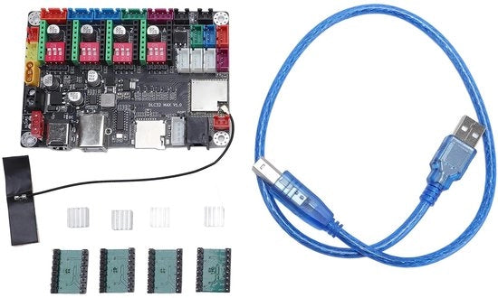 Pannello di controllo per 4 assi - Kit di controllo per la gravure - Motore passo-passo A4988 - Controller CNC - 12V-24V 10A - Velocità massima di gravure 30.000 mm/min