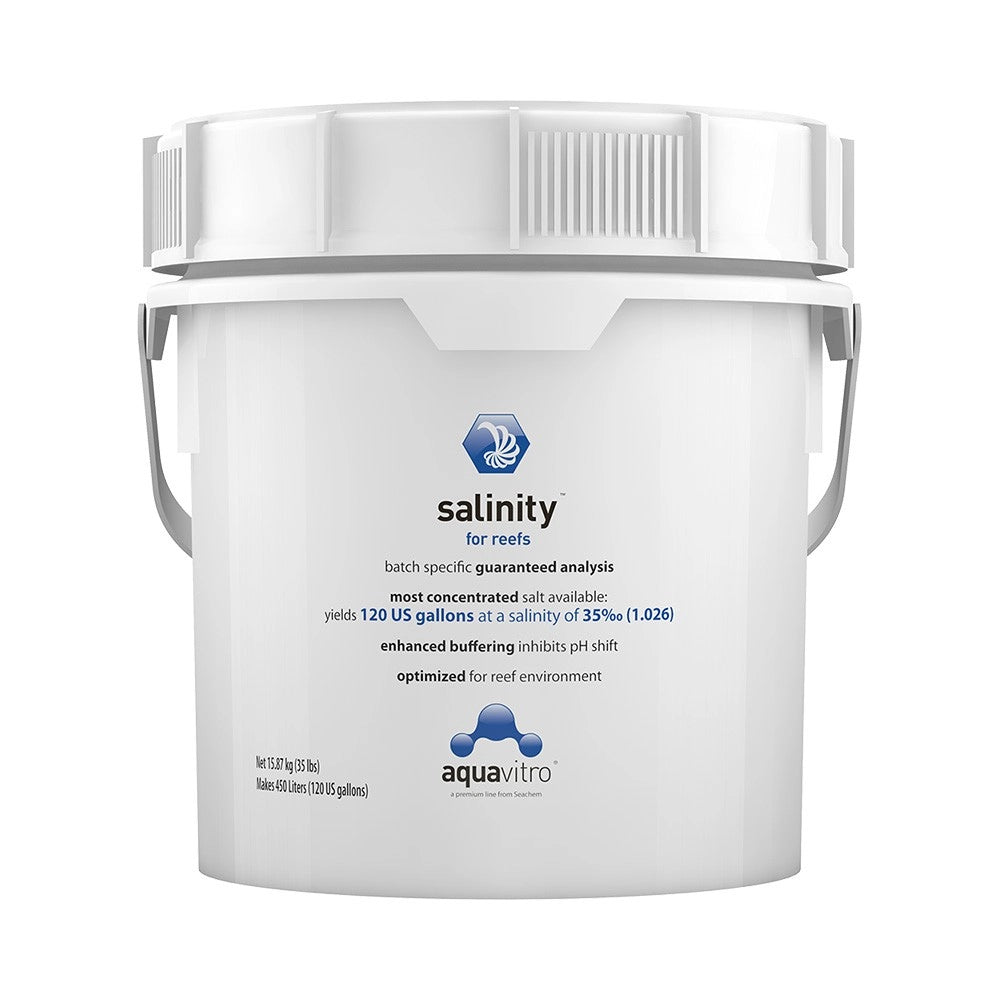 Seachem AquaVitro Salinity secchio da 15,87kg - sale marino per Reef