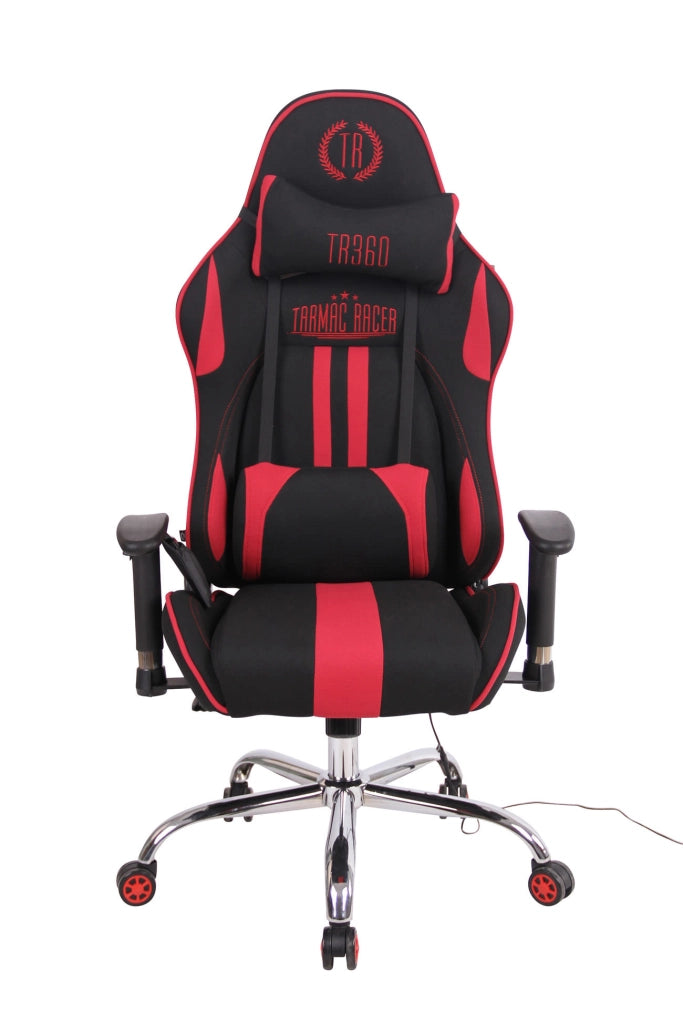 Sedia Ufficio Massaggiante Limit XM In Tessuto nero/rosso